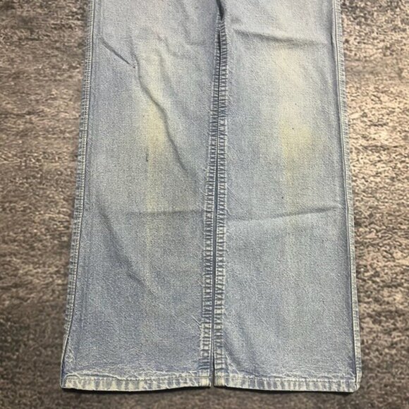 Vintage 70s Levi's Strauss Jeans 31x34 Light Blue Straight Flare Western - Picture 6 of 16